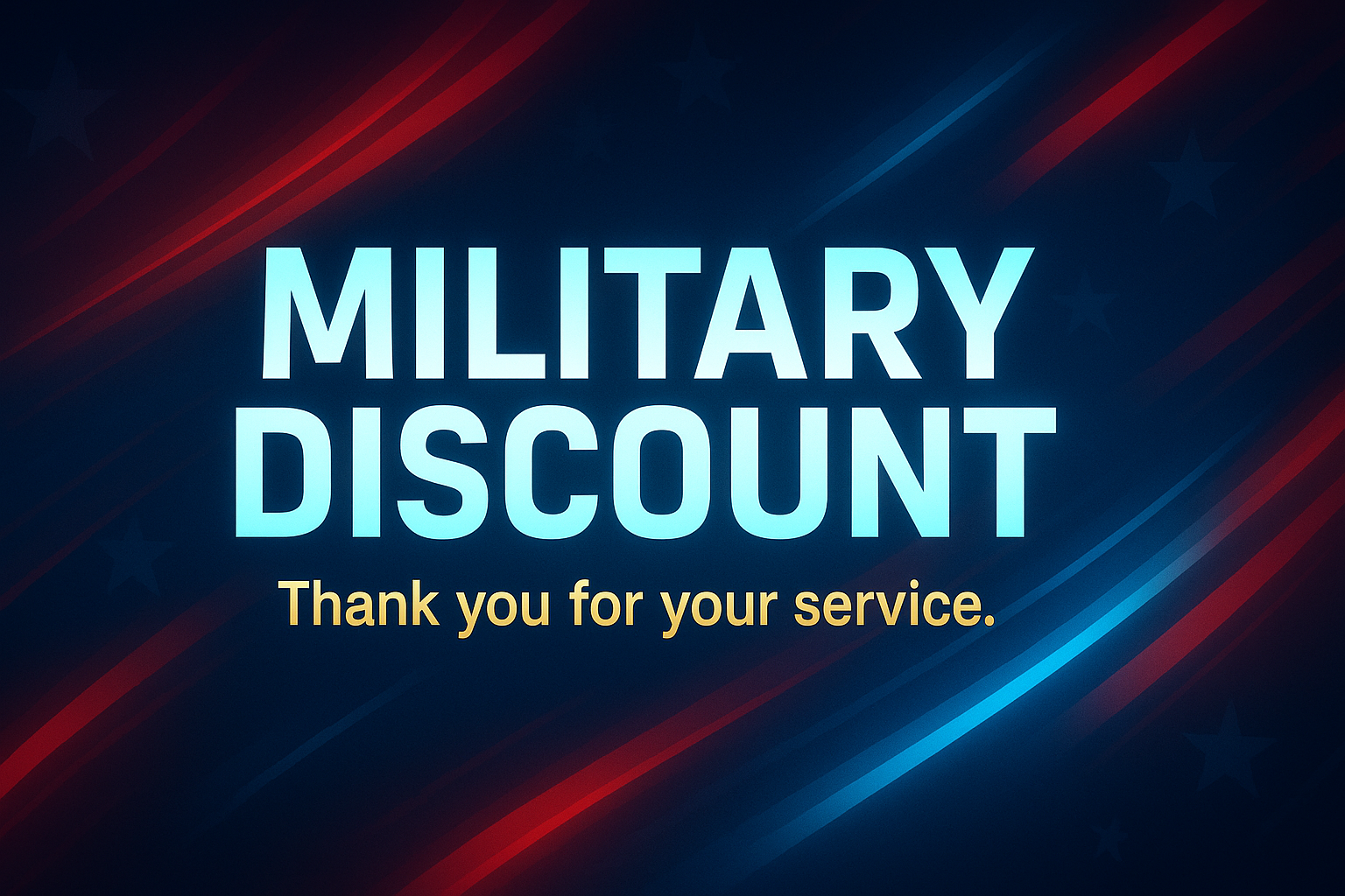 Military discount offer