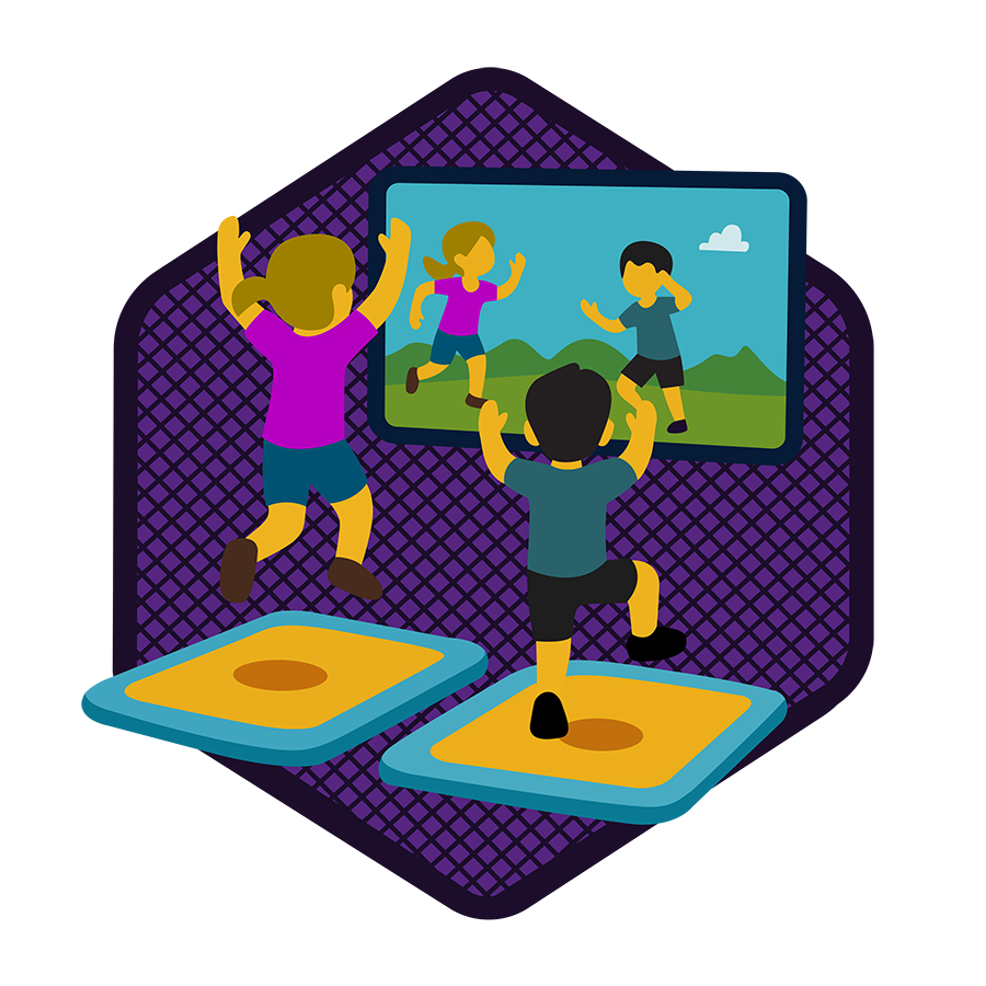 AeroArcade interactive trampoline logo
