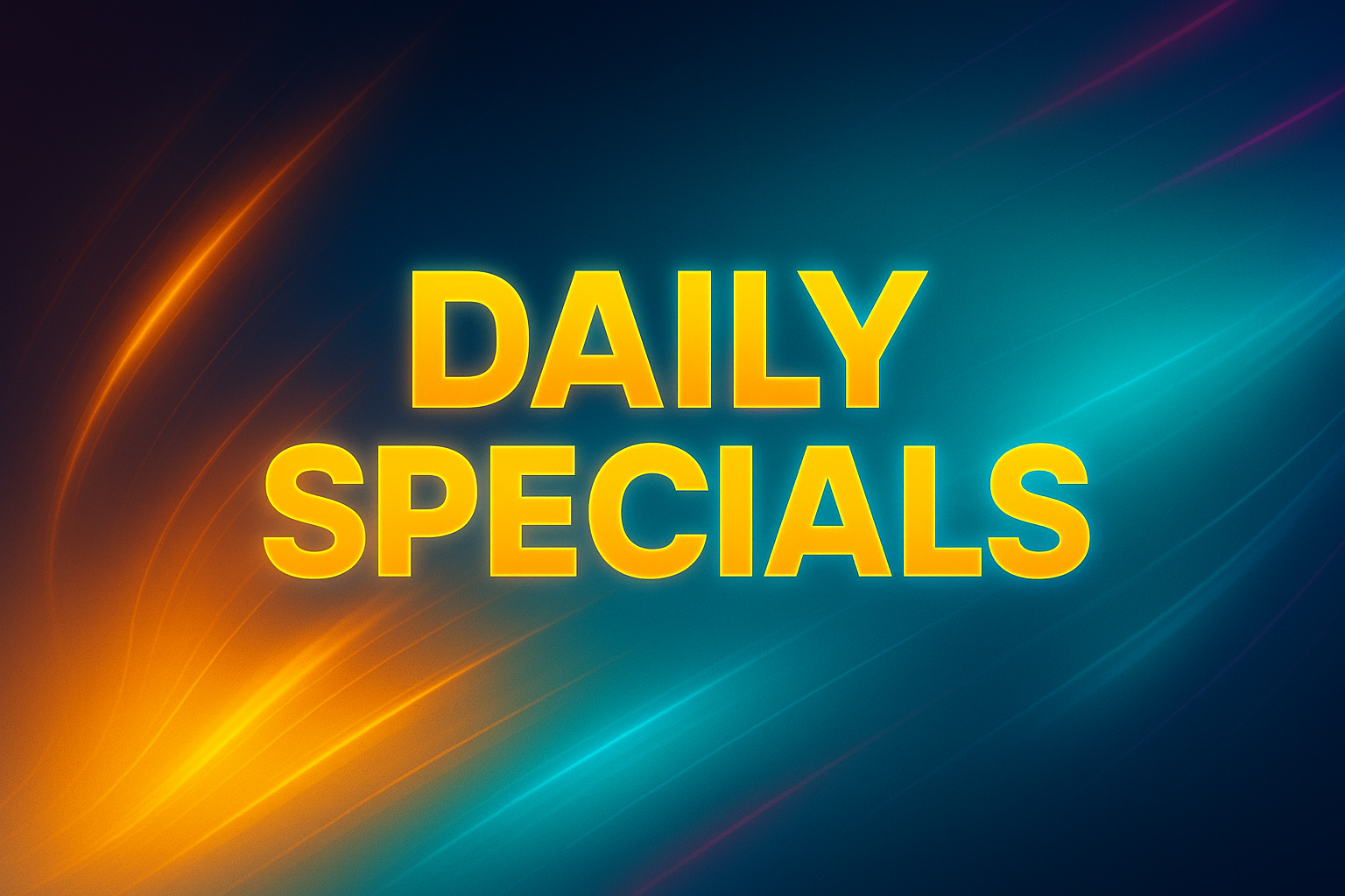 Daily specials calendar